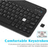 Rechargeable Bluetooth Keyboard and Mouse Combo Ultra Slim for Samsung Smart TV and All Bluetooth Enabled Android/PC-Black Keyboard with RGB LED O...