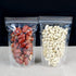 PABCK 100 Pack (Inside Size 4.25x5.24 inch) Clear Resealable Stand Up Bags Heat Seal Zipper Lock Reusable Storage Pouches for Zip Food Storage Loc...