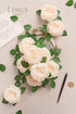 Ling's Moment Flowers 16pcs Cream Blooming Peonies Artificial Flowers with Stem, Artificial Peony Flowers for DIY Wedding Decorations Centerpieces...
