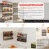 X-cosrack 4 Pack Spice Rack Wall Mount, Upgraded Connectable Seasoning Organizer for Space-Saving, Hanging Spice Storage for Cabinet/Pantry Door (...