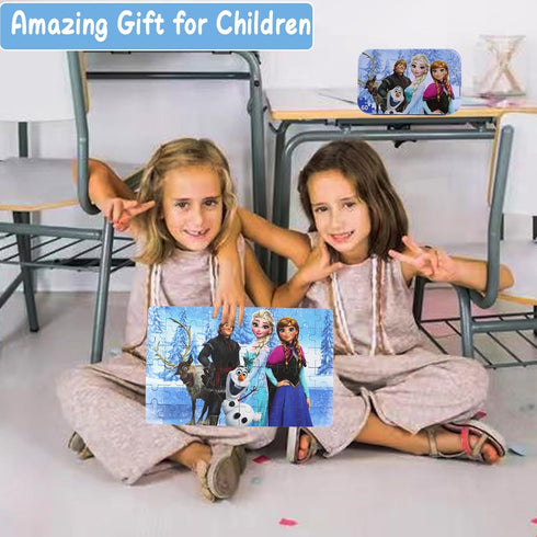 Princess Puzzles for Kids Ages 4-8 60 Pieces Puzzles for Kids Ages 3-5 Princess Puzzle for Girls and Boys Toys Jigsaw Puzzles in a Metal Box Educa...