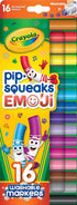 Crayola Emoji Stampers, Pip Squeaks Washable Markers, Gift for Boys & Girls, 16 Count...