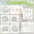 Flower Stencils for Painting Reusable - 10 Pieces Captivating Peony Sunflower Lotus Crafts Stencil for Wall Wood Window Holiday DIY Creative Partn...