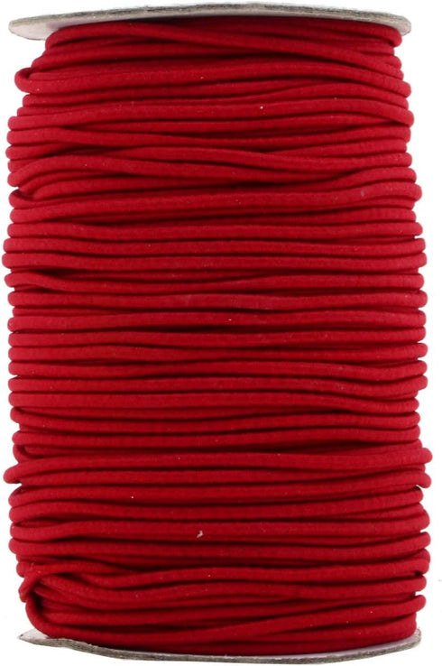 Mandala Crafts 2mm Red Elastic Cord for Jewelry Making - 76 Yds Stretchy Cord Round Elastic Strings for Bracelets Making String - Stretchy String ...