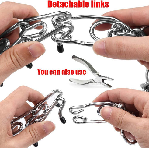 Prong Collar for Dogs, Dog Prong Collar, Pinch Collar for Dogs, Dog Training Collar, Large Medium and Small Dogs, Stainless Steel Adjustable with ...