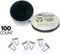 Foot Feet Shaped Paper Clips Great for Paper Clip Collectors or Office Gift - Comes in Round Tin with Lid and Gift Box (Black 100 Count)...
