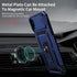Weycolor for iPhone XR Case with Camera Lens Cover, HD Screen Protector, 10 FT Military Grade Drop Protection, Magnetic Ring Holder Kickstand Prot...