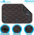 Paw Inspired Washable Padded Crate Mats for Dogs | 29” x 18” Pad, Fits 30-inch Kennels | Leakproof, Waterproof Bottom, Plush Pet Beds (Gray)...