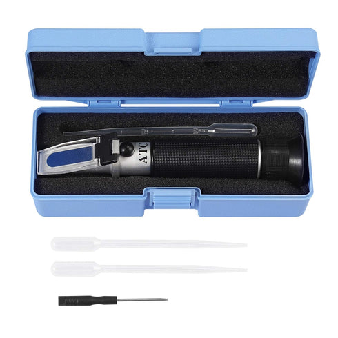 AUTOUTLET Alcohol Refractometer with ATC 0-80% Vinometer Alcohol Tester - Accurately Measure ABV, Alcohol Volume Percent for Spirits, Liquor, Dist...