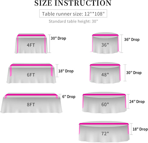 5-Pack Satin Table Runner Black 12 x 108 inches Long, Table Runners for Wedding, Birthday Parties, Banquets Decorations?5 Pack, 12x108 Inch, Black...
