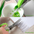 Herb Scissors, Multipurpose Sharp Kitchen Herb Cutter Shears with 5 Stainless Steel Blades, Safety Cover, Cleaning Comb, Cool Kitchen Gadgets for ...