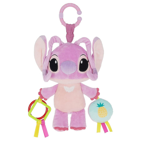 Kids Preferred Disney Baby Lilo and Stitch Angel On The Go Activity Toy with Teether Rings, On The Go Clip, Crinkle Texture, and Mirror...