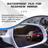 4PCS Car Rearview Mirror Films, Waterproof Rainproof Anti Fog Glare Rear View Mirror Protective Stickers, HD Nano Coating Side Mirror Rain Guards ...