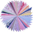 Phantomon 50pcs Cotton Fabric Craft Precut Square Patchwork Sheets for Quilting, Sewing, Scrapbooking, Simplicity Patterns (10Inch x 10Inch)...