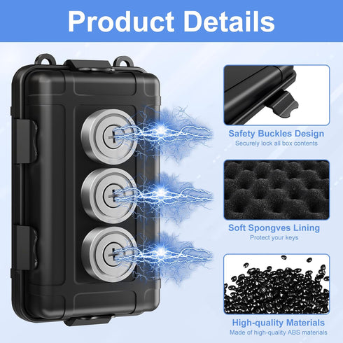 Upgraded Waterproof Magnetic GPS Tracker Box, Magnetic Key Holder for Car Fit for GL300, GL200, GL300W, GL300MA, Fits Most Brands GPS, Magnetic GP...