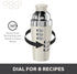 OGGI Dial A Drink Cocktail Shaker-23oz Stainless Steel Shaker, 8 Recipes, Stainless Steel Lid has Built In Strainer, Ideal Cocktail Mixer, Martini...