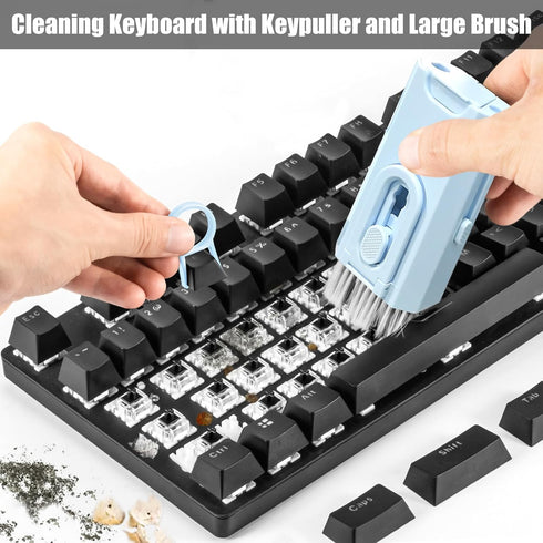Laptop Screen Keyboard Cleaner Kit for Airpods iPhone, walrfid Electronic Phone Cleaning Spray Brush Tool for iPad, Phone, Computer, MacBook, Earb...