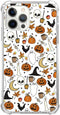 Autumn Fall Leaves Moon Pumpkin Pattern Case for iPhone 14 Pro Max, Retro Halloween Funny Pumpkin Case for Girls Women Men, Unique Trendy TPU Bump...