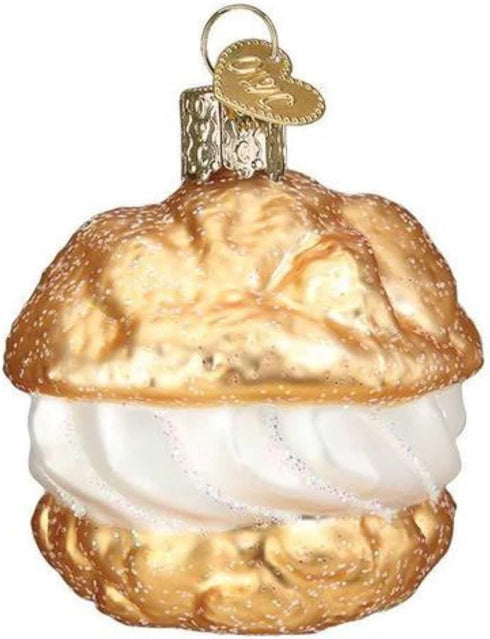 Old World Christmas Cream Puff Blown Glass 2020 Unique Christmas Ornaments for Christmas Tree Decorations...