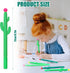 36 Pack Cactus Shaped Roller Pens Novelty Cactus Plant Gel Ink Pens Cactus Shaped Ballpoint Black Cactus Gel Ink Rollerball Pen with Flower for Su...