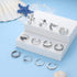 Sanfenly 12PCS Adjustable Toe Rings for Women Gold Silver Black Open Toe Rings Set Flower Arrow Leaf heart CZ Tail Pinky Band Rings Summer Beach F...