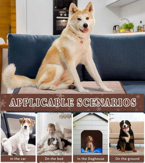 Dogs Cooling Mat Pet Self Cooling Pad Cool Blanket Summer Hot Weather Sleeping Kennel Mat,Washable Ice Silk Sleep Mat Pad Non-Toxic Breathable for...