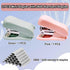 2 PCS Mini Stapler with Staples,Small Stapler with Built-in Staple Remover,25 Sheet Capacity Desktop Stapler with 2800 Standard Staples,Cute Stapl...