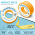 Yellow Gas Pipe Thread Sealant Tape - Pack of 1-260" Length 1/2" Width Thread Seal Tape - for Propane, Natural Gas, and More...