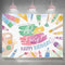 Happy Birthday Backdrop Painting Let's Put The Art in Party Background for Photography Dress for a Mess Splatter Paint Birthday Party Decoration S...