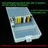 Fielect 100 x AA Battery Storage Case Holder Organizer Box Transparent...