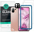 Ibywind Screen Protector For Xiaomi 11 Lite 5G NE/Mi 11 Lite 5G/4G,with 2Pcs Tempered Glass,1Pc Camera Lens Protector,1Pc Backing Carbon Fiber Fil...