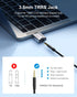 Hagibis USB External Sound Card Adapter Alloy 2 in 1 USB to 3.5mm AUX TRRS Headphone and Microphone Jack Audio Adapter Mic Stereo Sound Card for W...