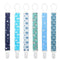 Yoofoss Pacifier Clip for Boys and Girls 6 Pack Plastic Teething Clips Modern Designs Universal Holder Leash for Pacifiers Teething Toy and Soothi...
