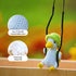 BUNNY Crochet Swing Duck Car Hanging Ornament, Accessories for Rearview Mirror, Car Pendant Duck Hanging Swing, Handmade Hanging car Charm, usable...