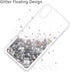 for iPhone XR Case, Double Layer Design Bling Flowing Liquid Floating Sparkle Colorful Glitter Waterfall TPU Protective Phone Case, Silver...