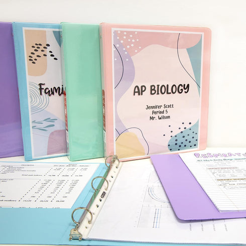 BAZIC 3 Ring Binder 1" Economy View Binders Organizer - Pastel Blue Color, Round Ring, Hold 175 Sheets Paper, for School Office Home, 1-Count...