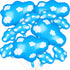 12 Pieces Blue Cloud Foil Balloons Set Include 4 Large and 8 Small Cloud Printed Balloons Blue and White Cloud Balloons for Baby Shower Story Birt...