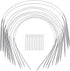 16 Inch Circular Knitting Needles Set, Stainless Steel Round Knitting Needles,11 Pack Sizes 1.5-5mm Metal Circle Knit Needle with Magic Loop for S...