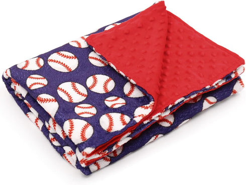 Vansolinne Baseball Blanket for Boys Super Soft Fleece Infant Blanket with Dotted Backing Double Layer Newborn Toddler Blankie for Nursery Strolle...