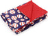 Vansolinne Baseball Blanket for Boys Super Soft Fleece Infant Blanket with Dotted Backing Double Layer Newborn Toddler Blankie for Nursery Strolle...