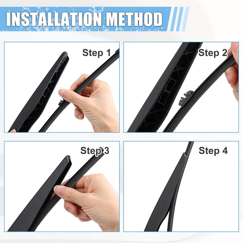 ACROPIX Rear Windshield Wiper Blade Arm Set Back Wiper Assembly Replacement Fit for Ford Explorer 2011-2019 for Ford Escape 2013-2019 - Pack of 3...