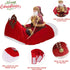 Idepet Funny Pet Dog Cat Christmas Costume Santa Dogs Winter Hoodie Coat Clothes for Christmas Halloween Party,The Riding Horse Santa Claus Pet Do...