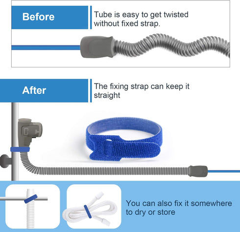 2Pack CPAP Tube Cleaning Brush Supplies for Heated Tube, Flexible CPAP Hose Cleaning Brush Kit for Standard 15mm/22mm Diameter Tubing&Hose,Include...