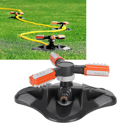 Garden Sprinkler, Automatic 360 Degree Rotation Lawn Sprinkler, Large Area Coverage, Multipurpose Yard Sprinklers for Plant Irrigation and Kids Pl...