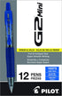 Pilot, G2 Mini Premium Rolling Ball Gel Pens, Fine Point 0.7mm, Blue, Pack of 12...
