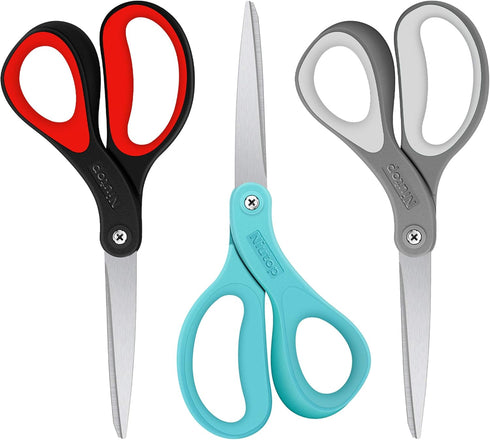 Scissors, Niutop 8" All Purpose Scissors Heavy Duty Ergonomic Comfort Grip Craft Shears Sharp Scissors for Office Home Household Sewing High/Middl...