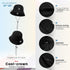Waterproof Packable Sun Bucket Hat UPF 50+ UV Protection for Men Women Foldable Fishing Hiking Hats Black...