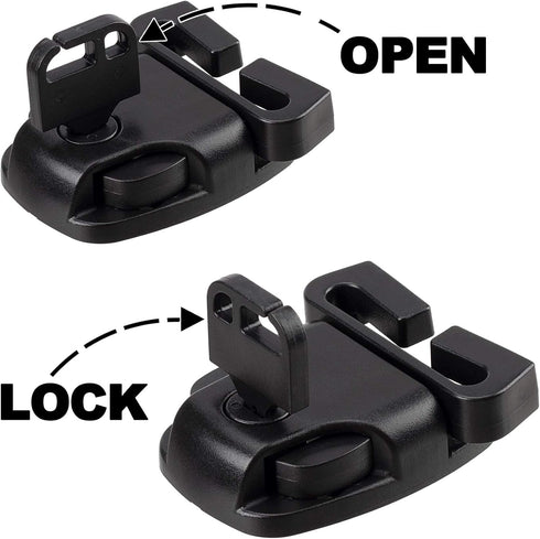 OIIKI 4 Sets Spa Hot Tub Cover Clips, Hot Tub Cover Broken Latch Repair Kit- Replacement Latches Clip Lock with Keys and Hardware Accessories for ...