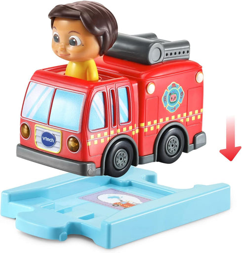 VTech CoCoMelon Go! Go! Smart Wheels Nina’s Fire Truck and Track...