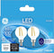 GE LED Light Bulbs, 60 Watt, Daylight, G16 Globe Bulbs, Clear, Small Base (2 Pack)...